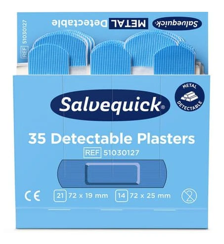 Plåster Detectable refill blå 35/fp 6st