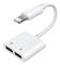 Joyroom S-Y104 hörlursadapter Lightning / 2x Lightning - vit