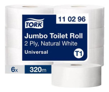 Toalettpapper TORK Uni T1 2-lag 6/fp