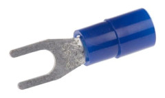 LAPP 63105110 Gaffelkabelsko 1.50 mm² 2.50 mm² Hul-dia.=3.2 mm Delvist isolereret Blå 100 stk