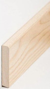 Massivträskåp 13 x 70 x 2500 mm ask Plinth av PROVISTON