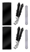 【DT】1/2 st Tjocka Nagelknipsare för Inåtväxande Tånaglar Rostfritt Stål Bred Käköppning Nagelknipsare för Tuffa Naglar Seniorer Vuxna