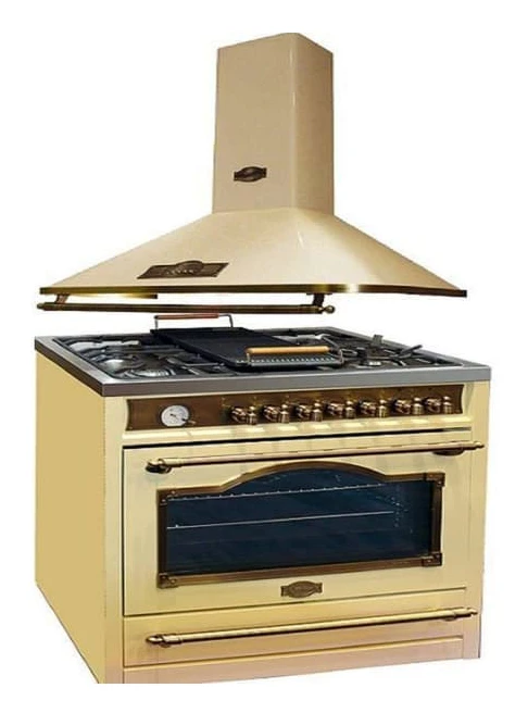 Gaskök - Kaiser - HGE 93555 ElfEm - 90 cm - Multifunktionell elektrisk ugn - Fläkt 90 cm