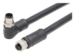 Molex 1205010253 Sensor, ställdonsanslutning, Anslutning, rak, Anslutning, vinklad 10 m Stiftantal (RJ): 4 1 st Bak