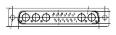 Molex 1727040018 D-SUB kontaktanslutning stift: 17 lödplugg 1 st. box