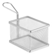 Miniatyr pommes frites korgar - HENDI - Hendi - Inox - 125x100x85 mm - Set om 2