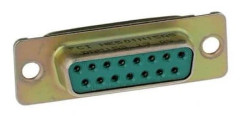 FCI DAM15S D-SUB stickkontakt 1 st Tray