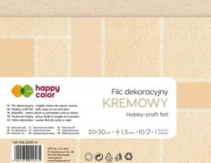 GDD dekorationsfilt gräddvit 10 st HAPPY COLOR