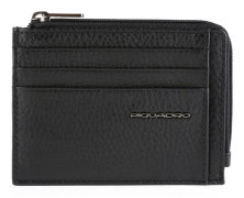 Kreditkortshållare - PIQUADRO - Modus Special - Läder - Svart - 11 cm