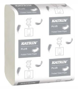 Toalettpapper i ark, Katrin Plus, 2-lagers, 23x10,3cm, vit - (40 st.)