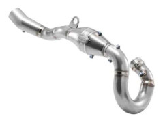 FMF 4-takts motorcykelavgassystem yamaha yz450f'18-19/wr450f'19-20/yz450fx'19 s/s megabomb m/mellanrör - grå - TU