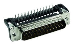Harting 09 65 322 7801, D-Sub 25-stift M, svart, metallisk, polybutylentereftalat (PBT), stål, termoplast, kopparlegering, 10 mO, 1000 V