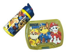 Set Mat för Barn Paw Patrol med Lunchlåda och Flaska 420ml Plastisk Gul för Skola och Utflykter