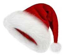 34 * 26 cm Julhatt, vuxen unisex sammet bekväm tjock päls Julhatt, lämplig för nyårshelger