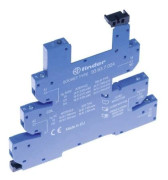 Finder 93.63.0.240 reläsockel med hållbygel med LED och EMC, passar serie: Phoenix Contact Serie EMD-SL Finder 34.51, Finder