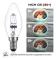 42W E14 C35 Dimbar halogenlampa AC 220-240V Varmvit 2700K e14 transparent halogenljuslampa (10st)