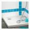 Extraplatt duschbrunn i ABS 30720138, vit