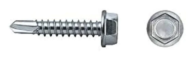 Hexagonal borrspets skruv - CELO - 7504K - 5,5x19 mm - Förzinkad - Förpackning med 500 enheter