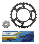 ANPASSNINGSBAR KEDJEKIT DERBI 50 SENDA 2000>2001 420 15X53 (hål 105 mm) -P2R- P2R (Motoriserad)