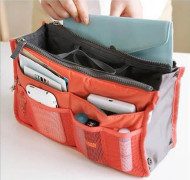 Handväska organiserare - ORANGE - 29x16x9cm - Mjuk - 85g