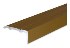 PROVISTON Alu anodiserad hörnlist Guld l 24,5 mm H 10 mm Självhäftande Trappnos L 1000 mm