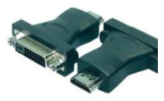 LogiLink HDMI to DVI Adapter, HDMI 19-pin female, DVI-D (24+1) male, Svart