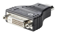 HP HDMI to DVI Adapter - Videokort - DVI-D hona till HDMI hane - för Pro Mobile Thin Client mt440 G3; ZBook 15v G5, 17 G3, 17 G4, 17 G5, 17 G6