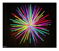 Neonfärgstavar, 100-pack, 8 tum, ljusa giftfria festfavoriter[283]
