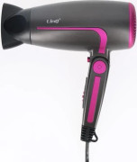 Mini Resehårtork 2000W - Linq - Svart/Lila