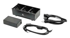 Zebra 3-Slot Battery Charger - Batteriladdare - Storbritannien - för P/N: BTRY-MPP-34MA1-01, BTRY-MPP-34MAHC1-01, P1031365-059, P1031365-069, P1065...