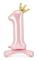 PartyDeco Folieballong 1 84 cm ljusrosa