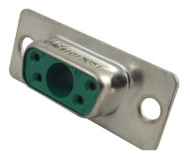 Harting 09 69 101 7051, D-Sub 1, Grön, Metallisk, Polyester, Stål, Termoplastisk harts, Plåtburk, Kopparlegering, 5 A
