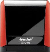 Trodat Stämpel 4913 röd – svart dyna 58x22 mm