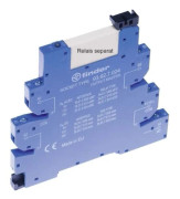 Finder 93.62.7.024 Reläsockel med hållbygel, med LED, EMC-monterad för reläspole (passar serie Phoenix Contact EMD-SL Finder 34.51, Finder)