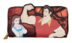 Loungefly Disney Beauty and the Beast Villains Gaston Scene plånbok