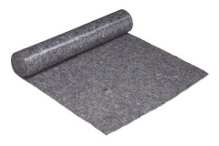 Halksäker golvskyddsfleece, 1x25m, Grå