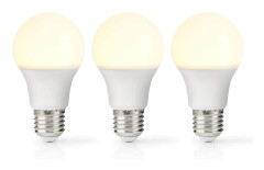 LED-lampa E27 | A60 | 4.9 W | 470 lm | 2700 K | Varm Vit | Matt | 3 st.