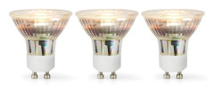 LED-lampa GU10 | Spot | 4.5 W | 345 lm | 2700 K | Varm Vit | 3 st.