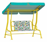 Barngunga med 2 sittplatser och justerbart tak – Jungle Design