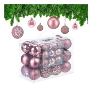 Julgranskulor Set – 50 glänsande och glitterprydnader