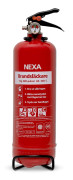 Nexa brandsläckare, 1kg, ABC‑pulver, drivgas Nitrogen(N2), röd