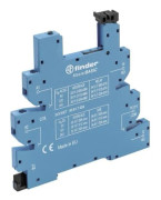 Finder 93.61.7.024 reläsockel med hållbygel, med LED, med EMC-anslutning för reläspolen Passar till serie: Phoenix Contact Serie EMD-SL, Finder 34....