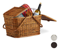 Picknickkorg med lock – Stora, flerfärgsalternativ
