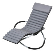 Ergonomisk Gungstol Trädgård Mörkgrå 145x74x88 cm