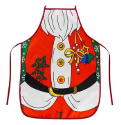 Juligt Förkläde i Polyester - Fläckskydd