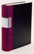 Kontorspärm neutral A4 60mm vinröd
