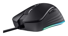 Trust GXT 924 YBAR+ - Mus - högerhänt - optisk - 6 knappar - kabelansluten - USB - svart
