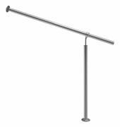 Ledstång i rostfritt stål 80 cm – justerbar, inomhus/utomhus