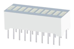 Kingbright LED-stapeldiagram 10x Grön (B x H x D) 25,4 x 10,16 x 8 mm