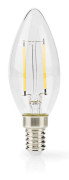 LED glödlampa E14 | Ljus | 2,2 W | 470 lm | 2700 K | Varm vit | Retrostil | 1 st | Rensa